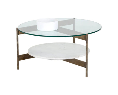 shop round glass coffee table