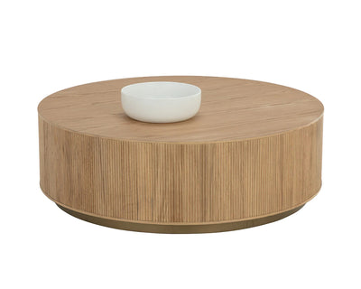 shop round wood coffee table