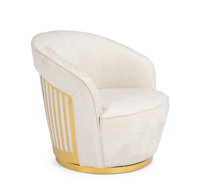 Affordable Elegant Swivel Chair - Gold