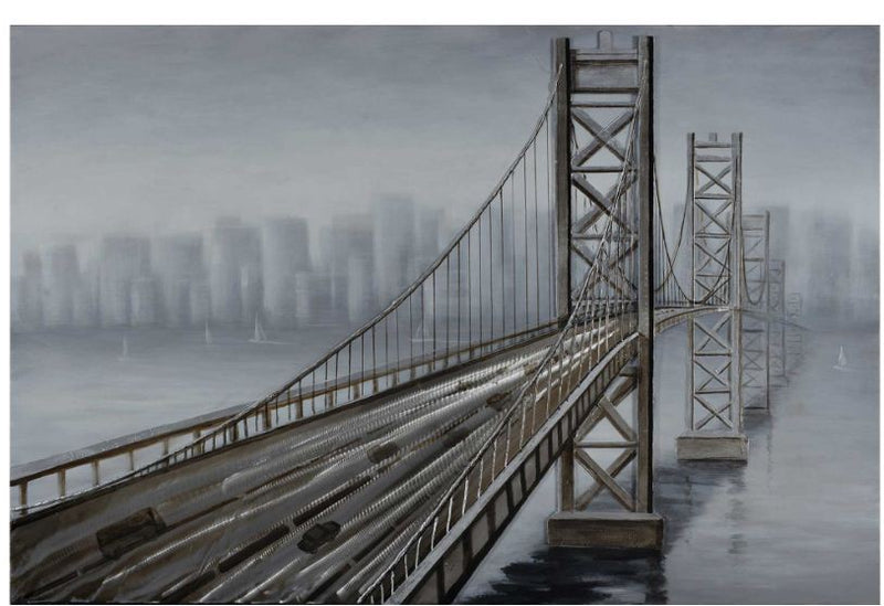 3D Golden Gate Bridge Oil Painting on Canvas