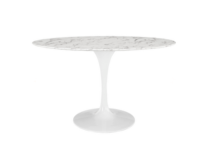 PB-28BRI Oval Faux Marble Dining Table