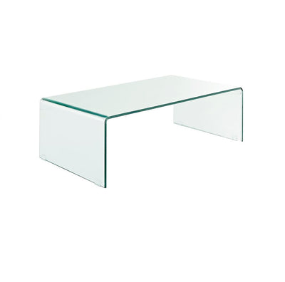 affordable and high-quality waterfall glass coffee table
