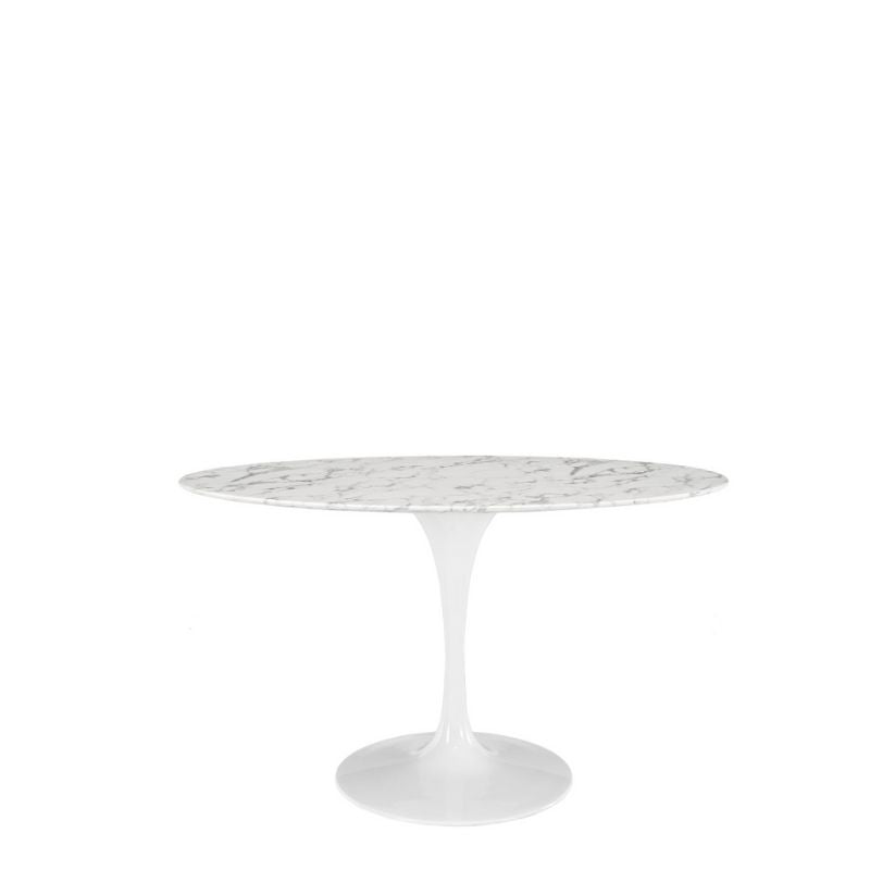 PB-28BRI Oval Faux Marble Dining Table