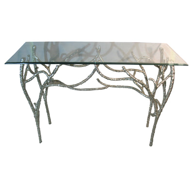 luxurious twig console table