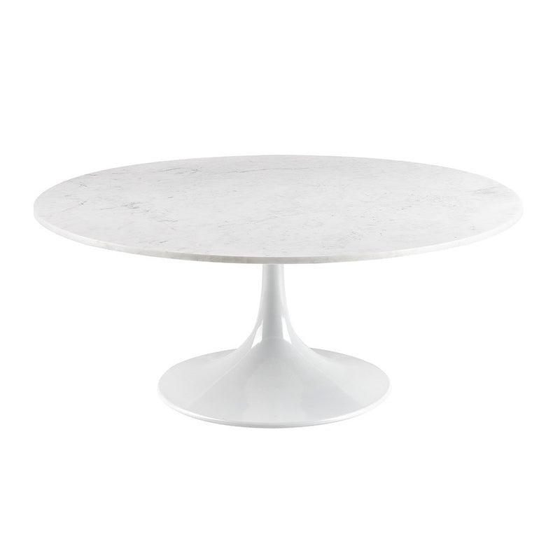 PB-11KYR Round Coffee Table - Marble Top