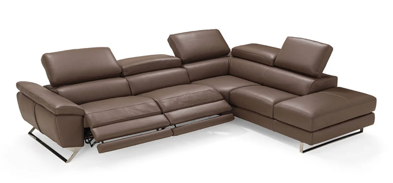 PB-26NAT Leather Sectional 2 Power recliner with Terminal