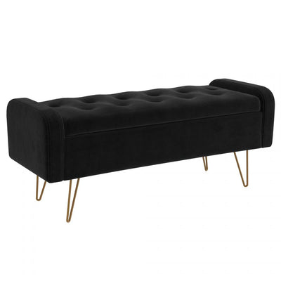 Affordable at different colors storage ottoman gold legs