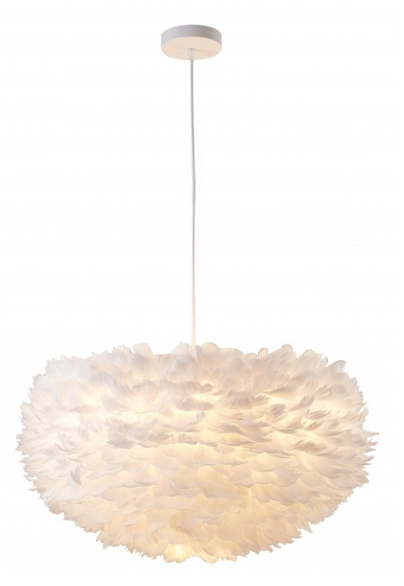 Goose Feathers Ball Chandelier -DLS19C29W - 29.5D