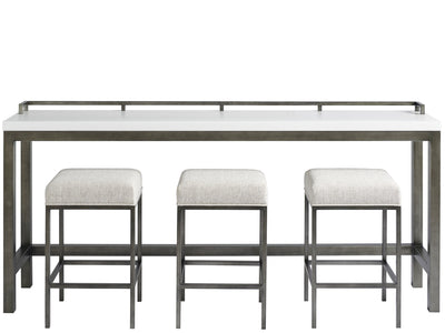 affordable console table with stools
