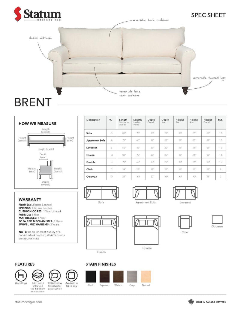 Perfectly crafted buy brent sofa