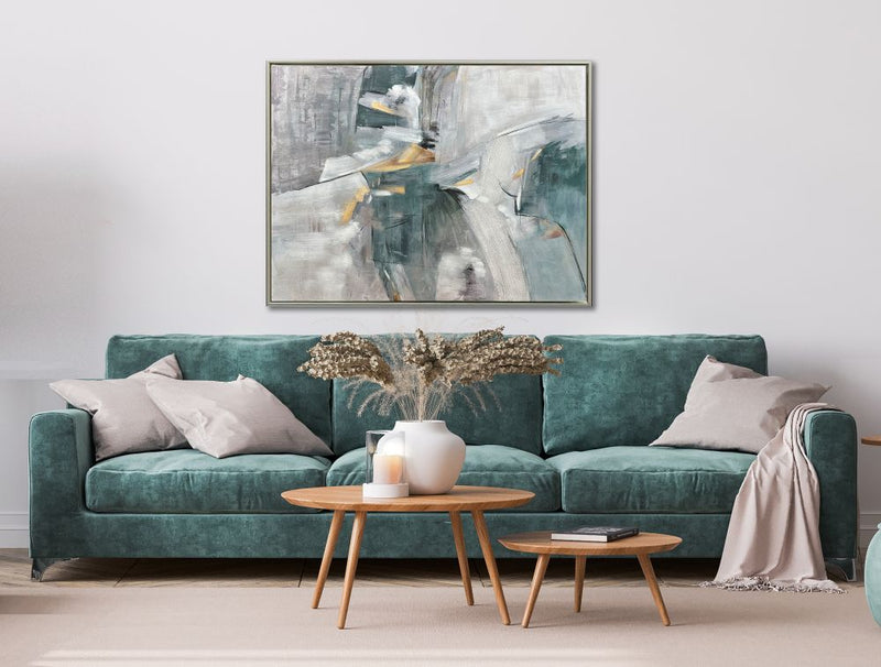 Strokes of Teal-CW2071 Wall art
