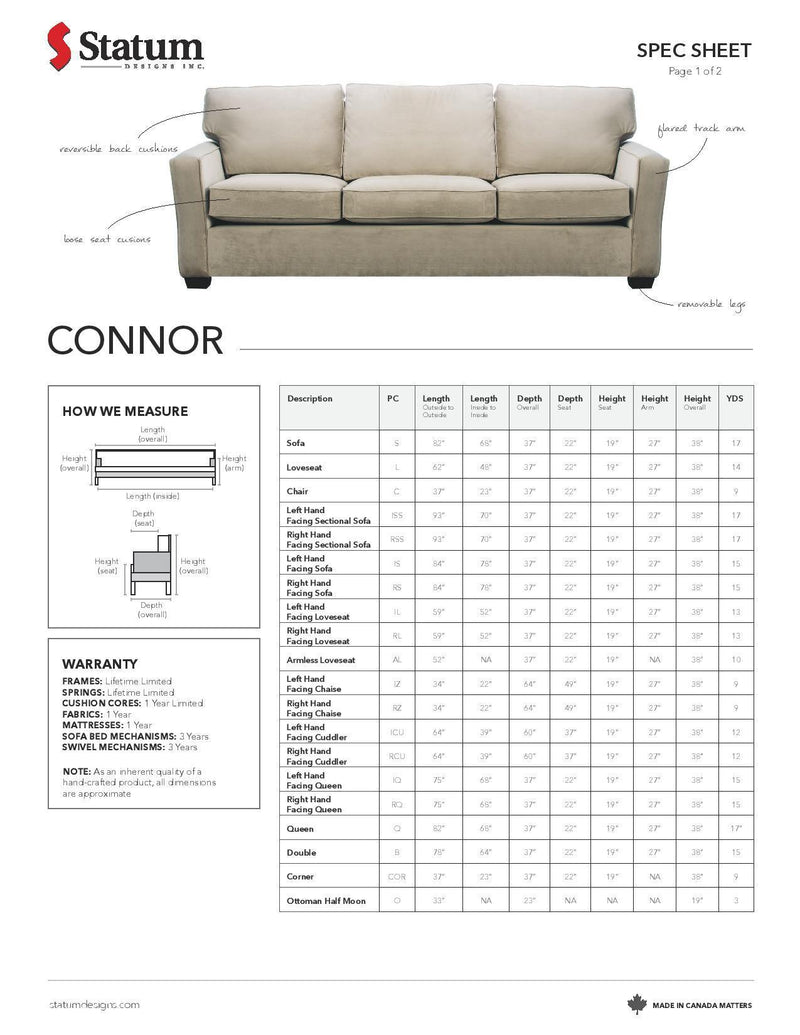 Classic design shop now connor sofa