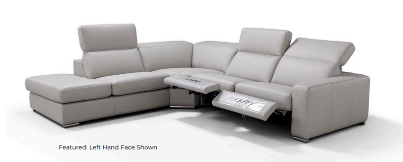 Stylish Power Leather Sectional Recliner