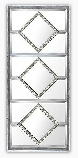 IMM886 Silver Squares Mirror
