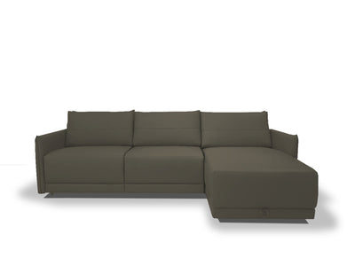 Affordable leather sectional sofa bed with storage