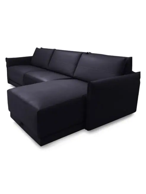 luxurious design leather sectional sofa bed with storage