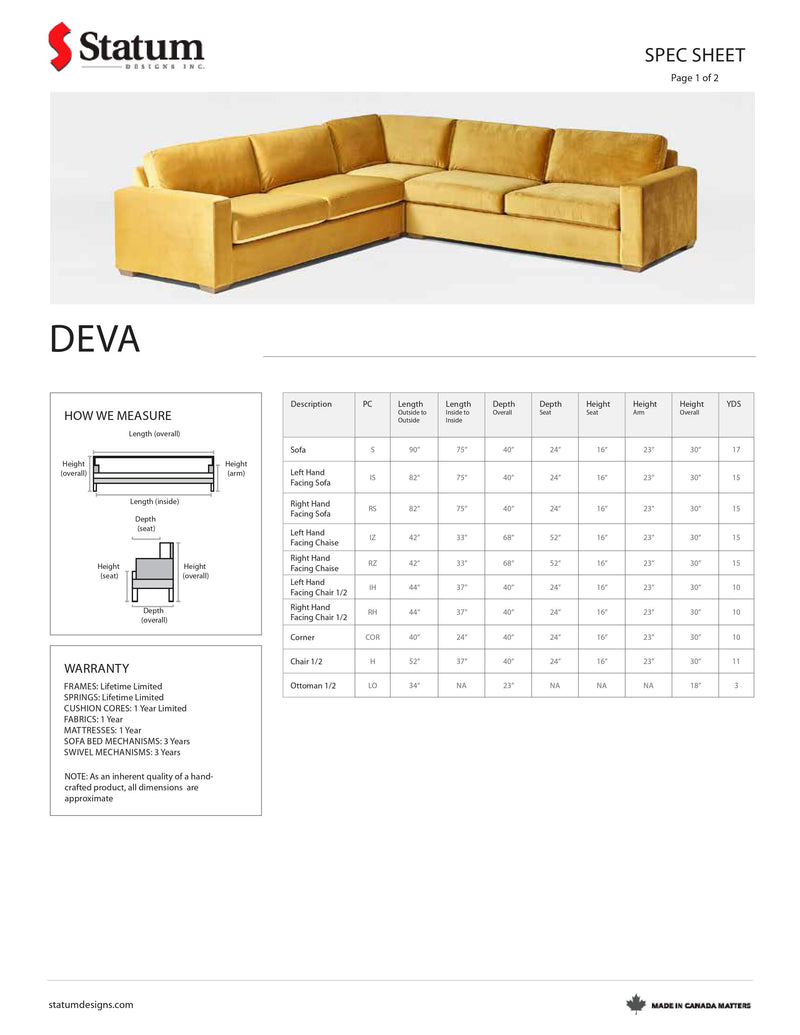 Deva Sectional