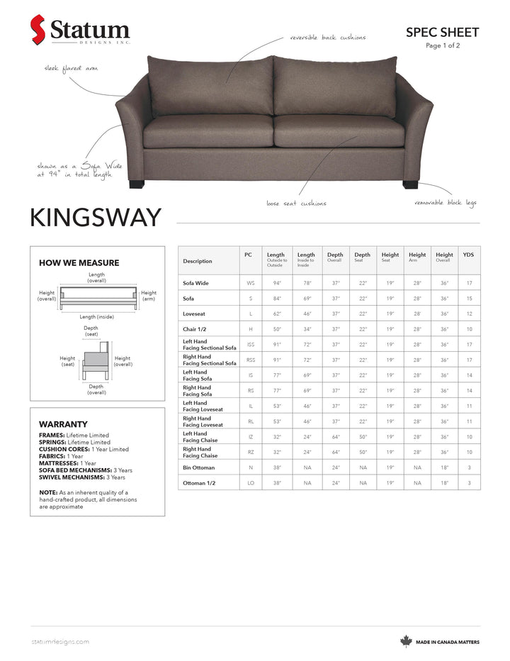 Kingsway Sofa