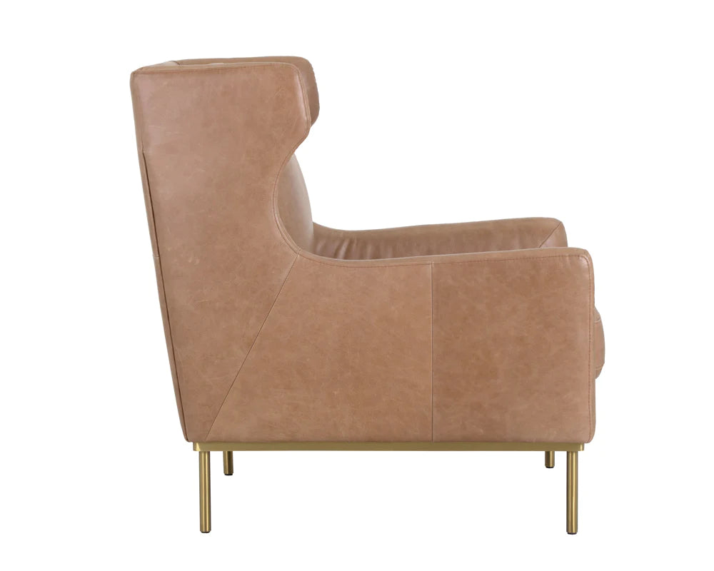 PB-06VIR Leather Lounge Chair- Top Grain