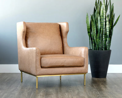 PB-06VIR Leather Lounge Chair- Top Grain