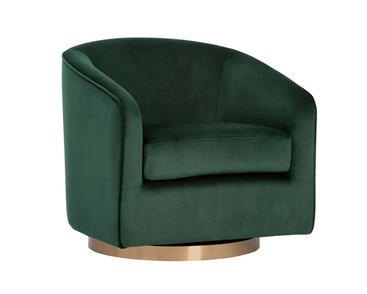 PB-06HAZ Velvet Swivel Chair