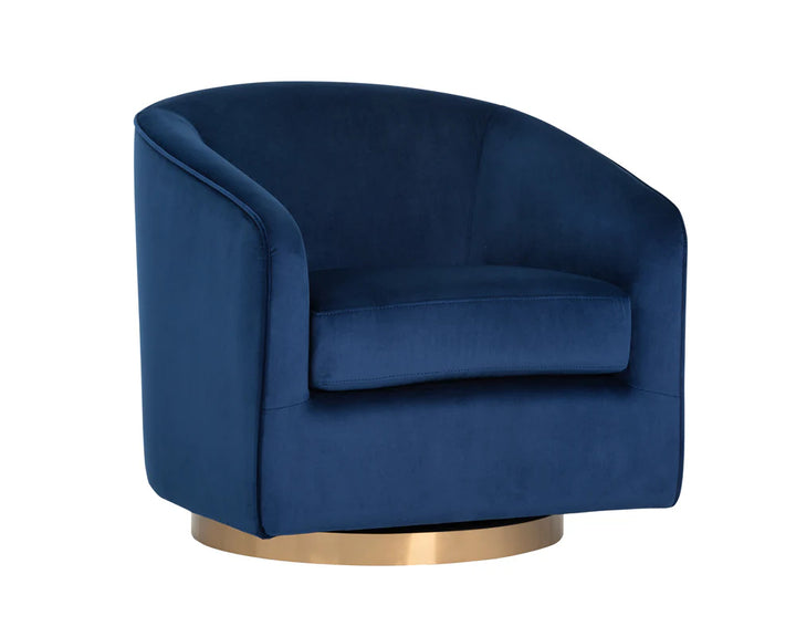 PB-06HAZ Velvet Swivel Chair