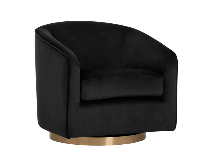 PB-06HAZ Velvet Swivel Chair