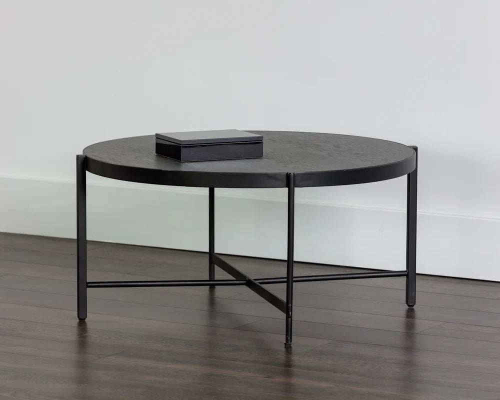 PB-06WIL Wood Round Coffee Table - 31.5D