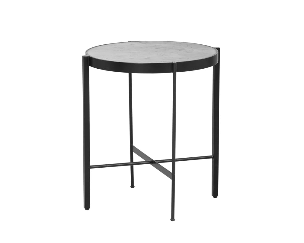 PB-06WIL Marble Round End Table -20"D