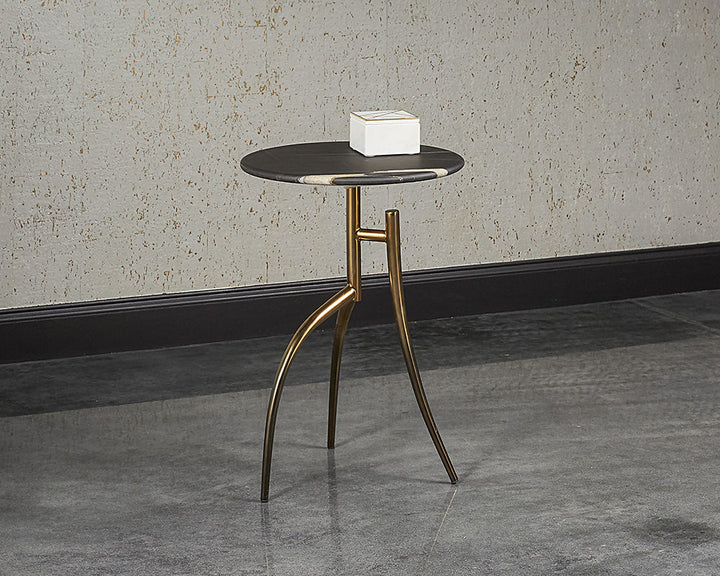 PB-06TRE End Table - Gold Black Ombre