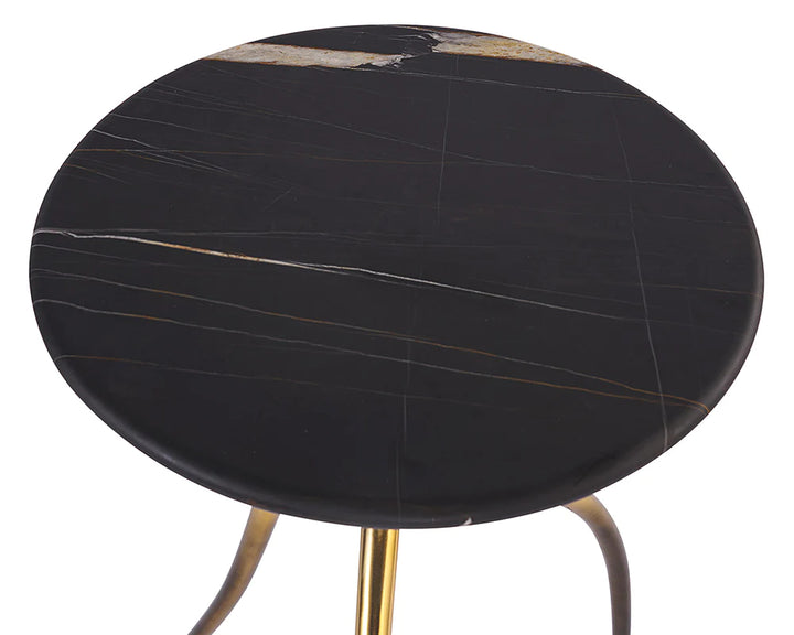 PB-06TRE End Table - Gold Black Ombre