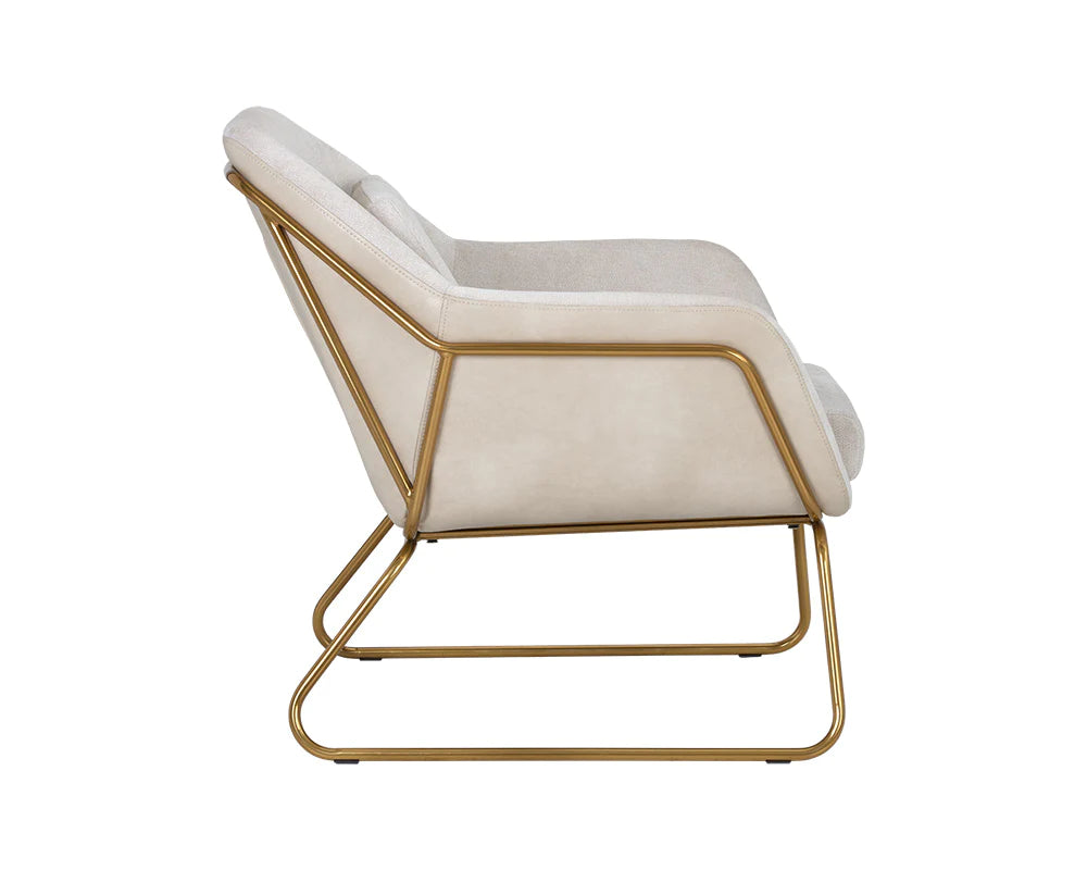 PB-06WAT Lounge Chair- Gold