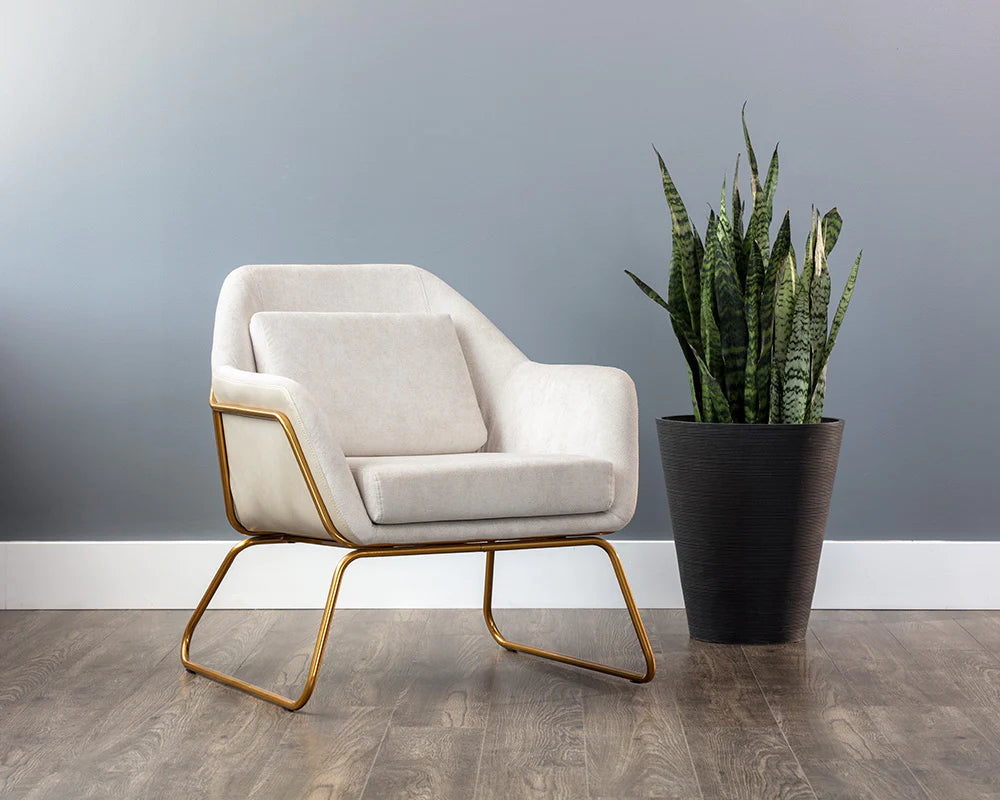 PB-06WAT Lounge Chair- Gold