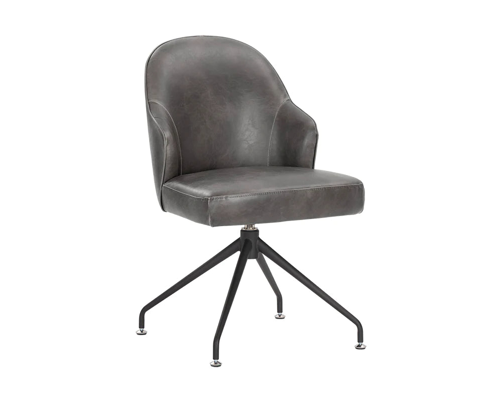 PB-06BRE Swivel Chair- Faux Leather