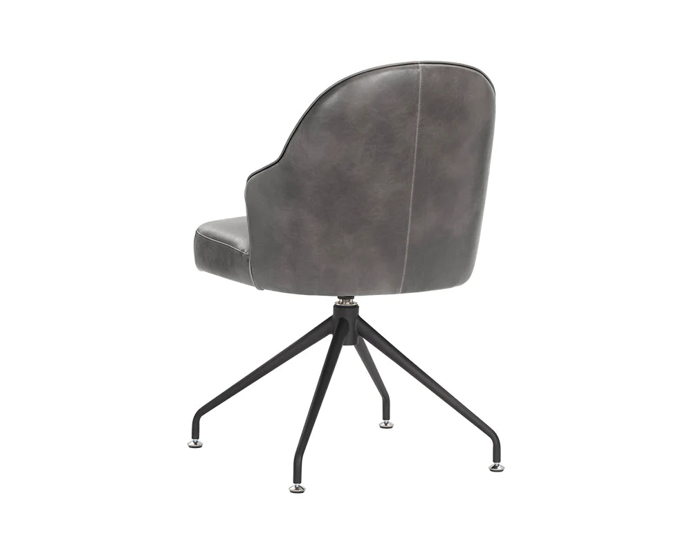 PB-06BRE Swivel Chair- Faux Leather