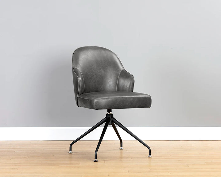 PB-06BRE Swivel Chair- Faux Leather