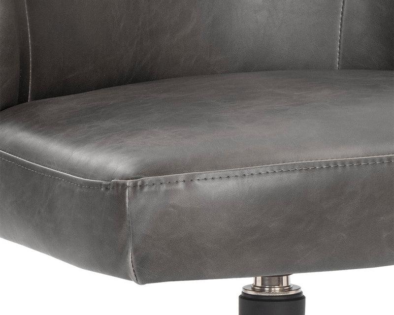 PB-06BRE Swivel Chair- Faux Leather