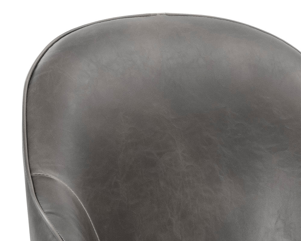 PB-06BRE Swivel Chair- Faux Leather