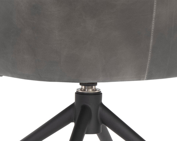 PB-06BRE Swivel Chair- Faux Leather