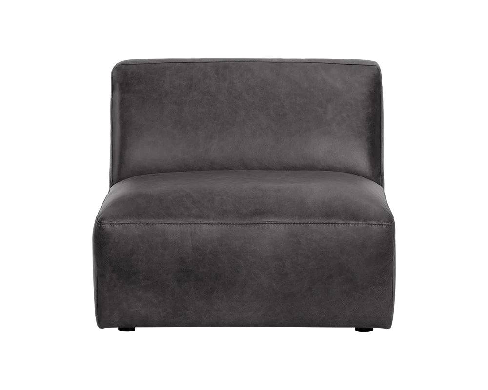 PB-06WAT Modular Leather Armless Chair