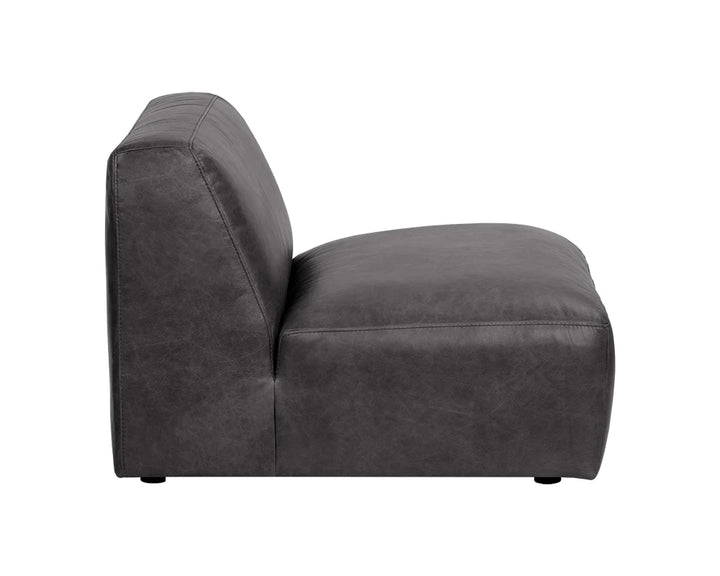 PB-06WAT Modular Leather Armless Chair