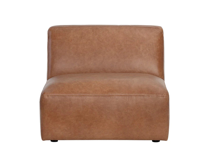 PB-06WAT Modular Leather Armless Chair