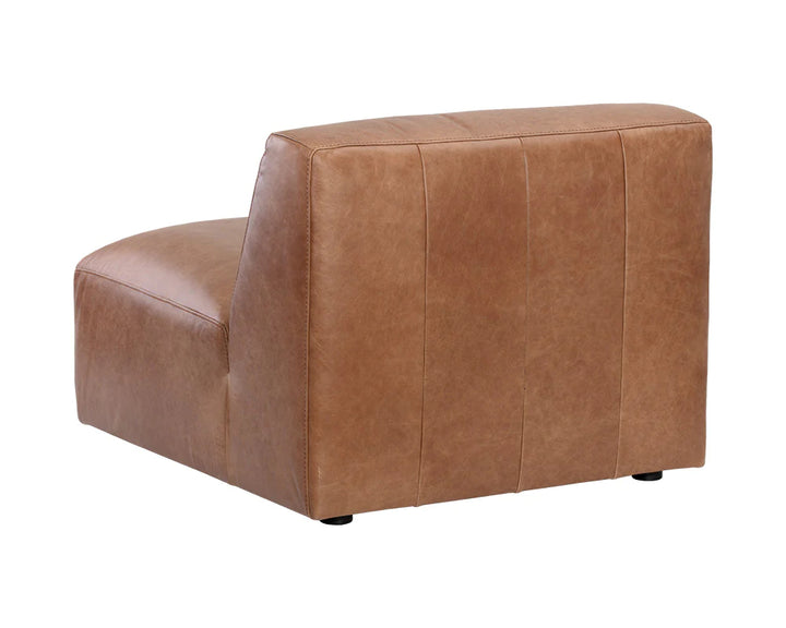 PB-06WAT Modular Leather Armless Chair