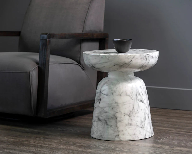 PB-06LUC End Table - Marble Look
