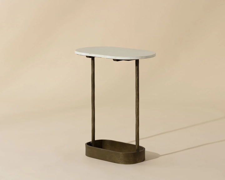 PB-06EDE End Table  - Marble Top