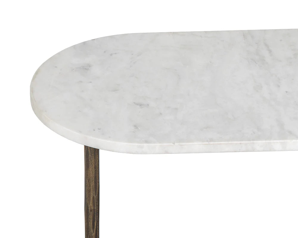 PB-06EDE End Table  - Marble Top