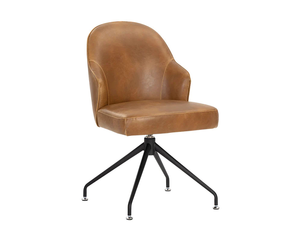 PB-06BRE Swivel Chair- Faux Leather