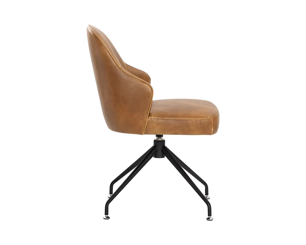 PB-06BRE Swivel Chair- Faux Leather