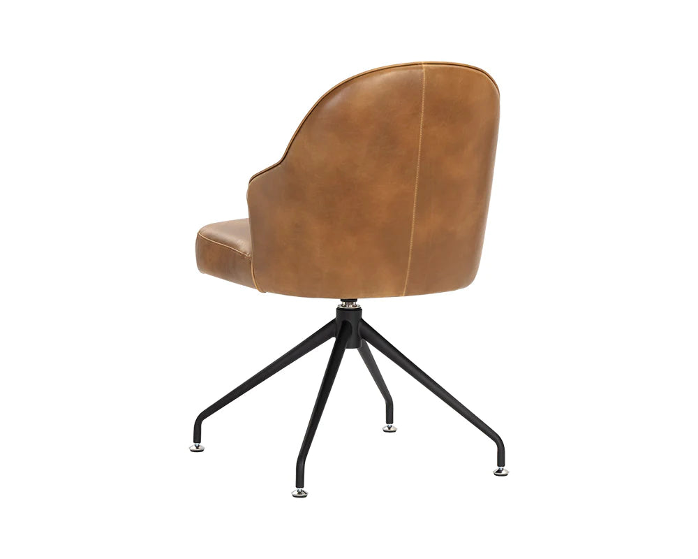 PB-06BRE Swivel Chair- Faux Leather