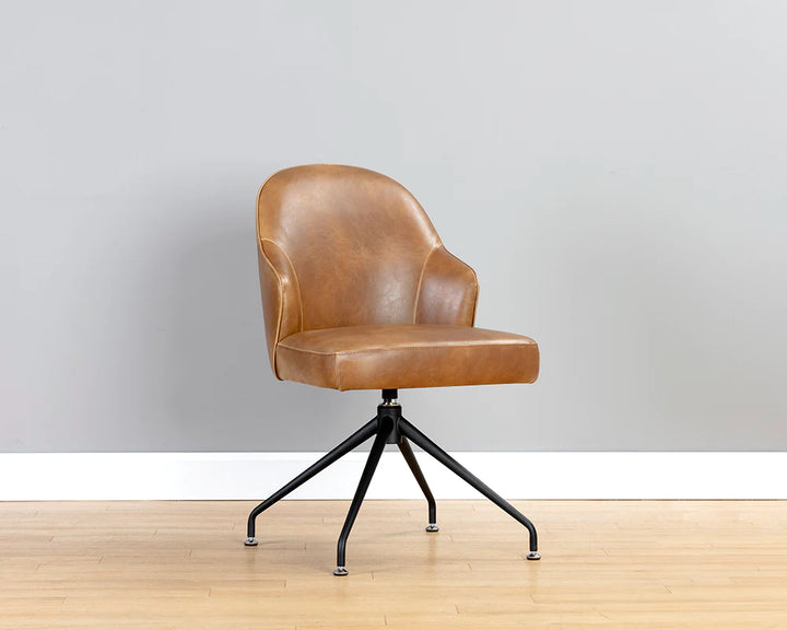 PB-06BRE Swivel Chair- Faux Leather